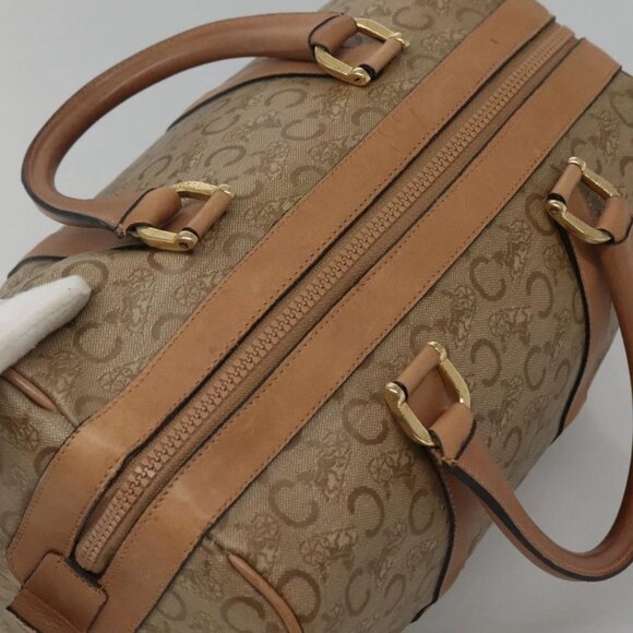 CELINE C Sulky Boston Bag PVC Beige Auth bs23974 - Picture 7 of 16